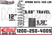 Eibach 1200.250.0400S | 12.00" Long x 2.50" ID x 400lb Shock Coil