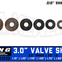 King Shock Valve Shim Kit | 3.0" x .012" Shock Valve Stack | King VS1230