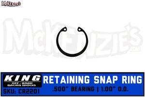 King Shock Bearing Retaining Snap Ring | .500" Bearing x 1.00" O.D. | King CR2201