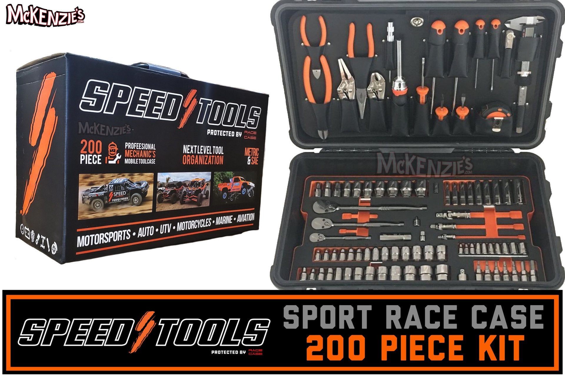 Sport Race Case Kit | 200 Piece Kit | Speed Tools Inc| McKenzie's