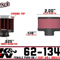 K&N 62-1170 Vent Air Filter/ Breather