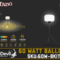 See Devil 60 Watt Balloon Light Kit