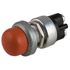 Sealed Momentary Push Button Switch - Off-On - Black/Red