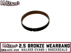 Walker Evans 2.5" Bronze Wearband | Velocity Series |  Shock Seals AHD-W25-RWB