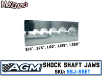 Shock Shaft Jaws | 5/8", 7/8",  1",  1-1/8, 1-1/4" | AGM SSJ-5SET