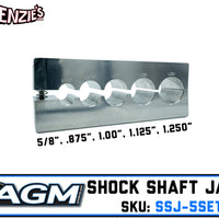 Shock Shaft Jaws | 5/8", 7/8",  1",  1-1/8, 1-1/4" | AGM SSJ-5SET