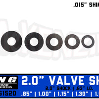 King Shock Valve Shim Kit | 2.0" x .015" Shock Valve Stack | King VS1520