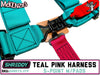 Shreddy 5.3 Harness Teal & Pink | Bolt-in w/Pads | PRP SHRDY5.3TP