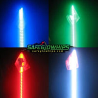 Safeglo LED 6ft Whips (5 Color Options)