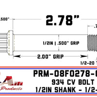 ProAm Racing 934 CV Bolts