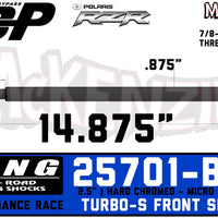 King 25701-B57 | 2.5" x 7/8 IBP Shaft | Polaris Turbo-S Front Shaft