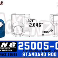 King 25005-001 | 2.5" Shock Rod End