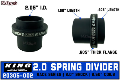 King Shocks 20305-002 | 2.0 Shock Coil Slider | Race Series