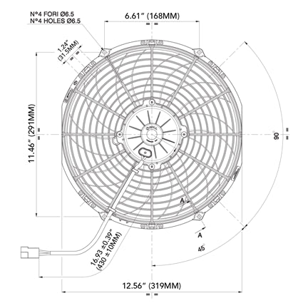 Spal 30102029 Puller Fan VA10-AP70/LL-61A