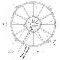 Spal 30102038 Puller Fan VA01-AP70/LL-36A