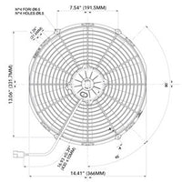 Spal 30102041 Puller Fan VA08-AP70/LL-23MA