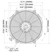 Spal 30102082 Puller Fan VA33-AP71/LL-65A