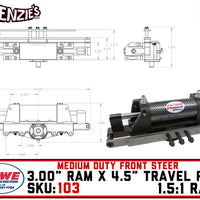 HOWE 110 | 2.75" Ram x 6.0" Travel "Truggy" Power Rack