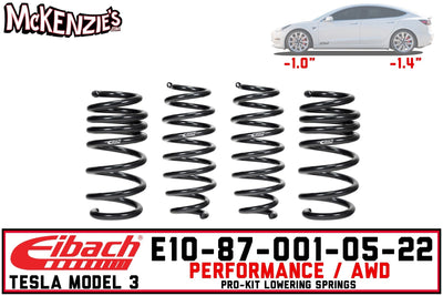 Eibach E10-87-001-05-22 | Lowering Spring Pro-Kit | Tesla Model 3 Performance AWD