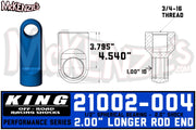 King Shocks 21002-004 | 2.0 x 3/4 Shaft Rod End