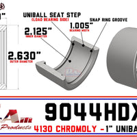 PRM-9044HDXT | 1" Uniball Cup