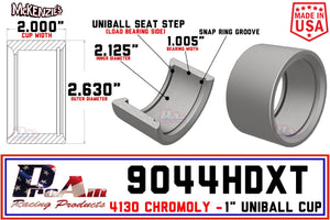 PRM-9044HDXT | 1" Uniball Cup