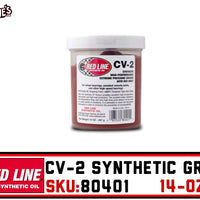 Redline 80401 | CV-2 Synthetic CV Grease | 14oz jar
