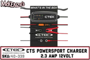 CTEK 40-339 | CT5 Powersport Battery Charger | 2.3 AMP - 12 Volt