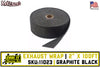 2" x 100ft Header Wrap |  Graphite Black | Thermo Tec 11023