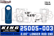 King 25005-003 | 2.5" Shock Rod End