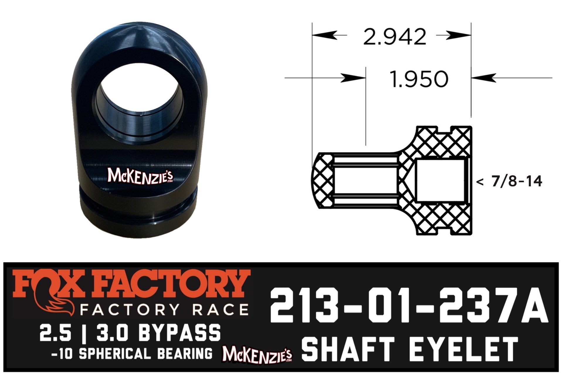 Fox 213-01-237A | 2.5/3.0 BP x 7/8
