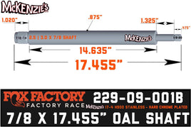 229-09-001B Fox Shock Shaft