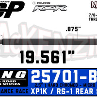 King 25701-B50 | 2.5" x 7/8 IBP Shaft | XP1000 & RS-1 Rear