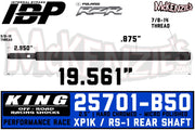King 25701-B50 | 2.5" x 7/8 IBP Shaft | XP1000 & RS-1 Rear