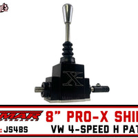 Jamar Billet Pro-X Shifter | Black 8" Handle 4-Speed | Jamar JS4BS