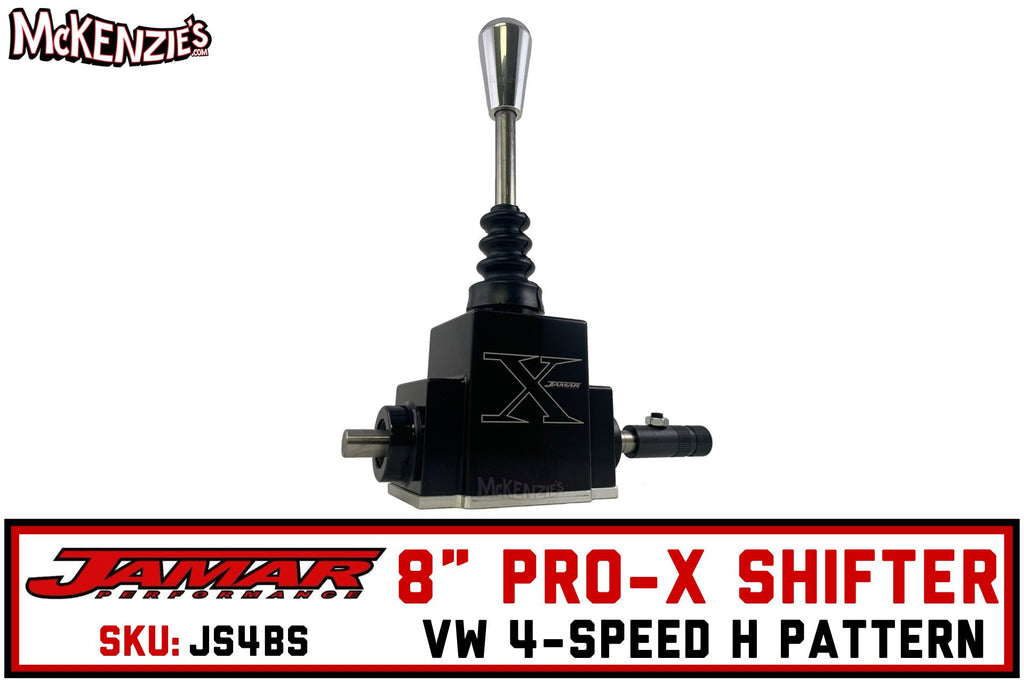 Jamar Billet Pro-X Shifter | Black 8" Handle 4-Speed | Jamar JS4BS