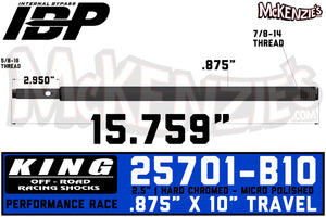 King 25701-B10 | 2.5" x 7/8 IBP Shaft