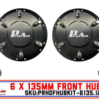 ProAm 6 on 135mm HD Front Prerunner Truck Hubs | 12-Bolt PRM Snouts | IronMan Series