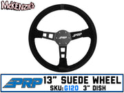 PRP G120 | 13" Suede x 3" Dish 6-Bolt | Steering Wheel