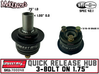 Sweet Steering Wheel Quick Release | 3-Bolt on 1.75" | 801-70004B