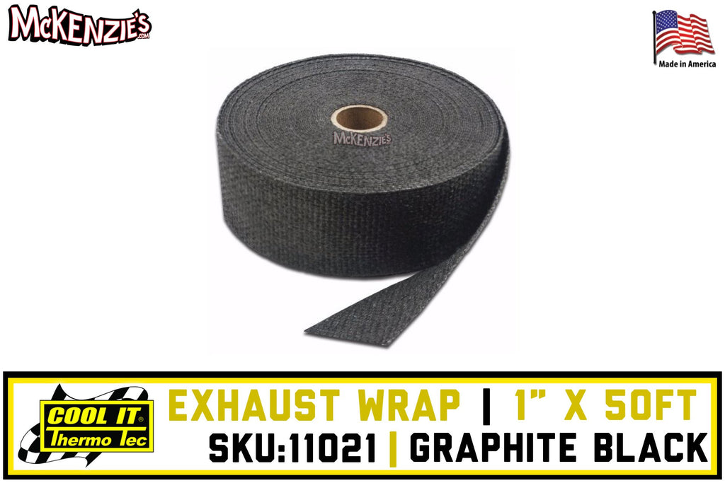 1" x 50ft Header Wrap |  Graphite Black | Thermo Tec 11021