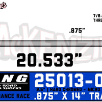 King 25013-014 | 2.5 x 7/8 Shaft