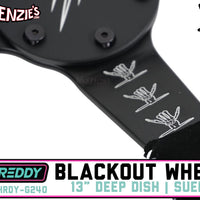 Shreddy Blackout Steering Wheel | 13" Suede x 3" Dish 6-Bolt | PRP SHRDY-G240