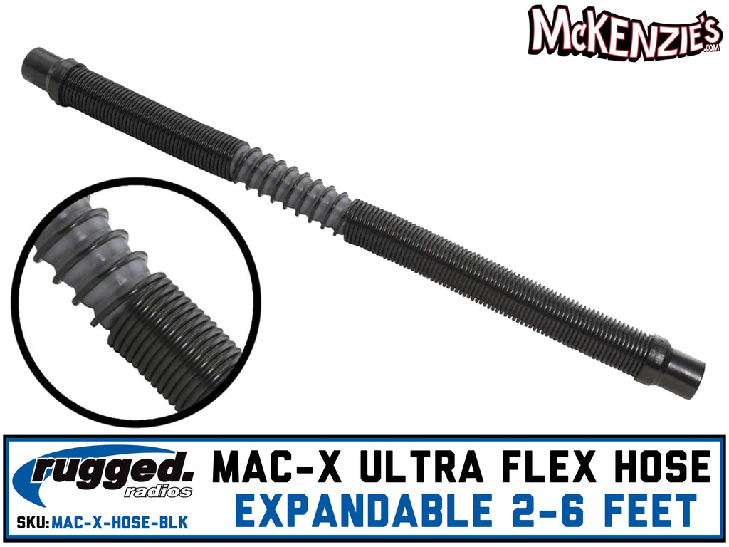 Rugged MAC-X Pumper Hose | Expandable 24"-72" | MAC-X-HOSE-BLK