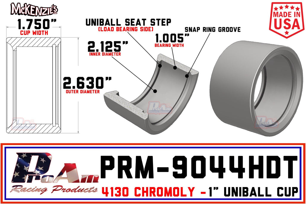 PRM-9044HDT | 1" Uniball Cup