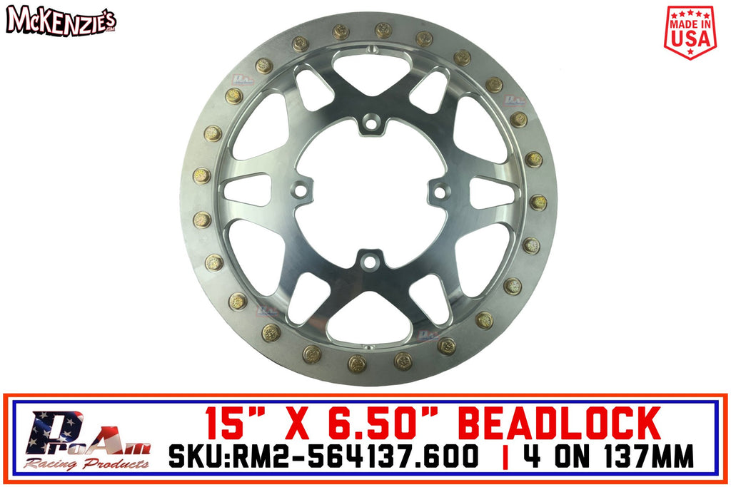 SXS 4 on 137mm Forged Beadlock Wheel | 6" Backspacing | ProAm RM2