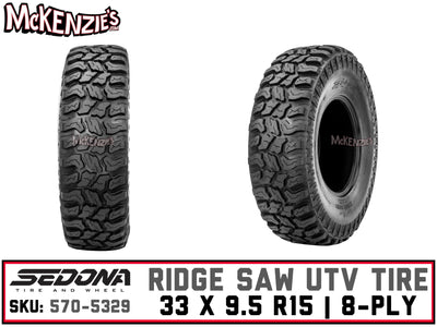 Sedona 33x9.5R15 Ridge Saw UTV Radial Tire | Sedona 570-5329