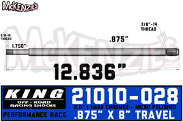 King 21010-028 | 2.0 x 8" Travel Shaft
