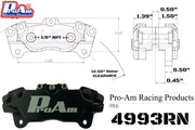 ProAm 4-Piston Caliper 4993RN