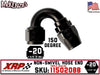 -20AN 150˚ Triple Sealed Hose End | Non-Swivel | XRP 115020BB